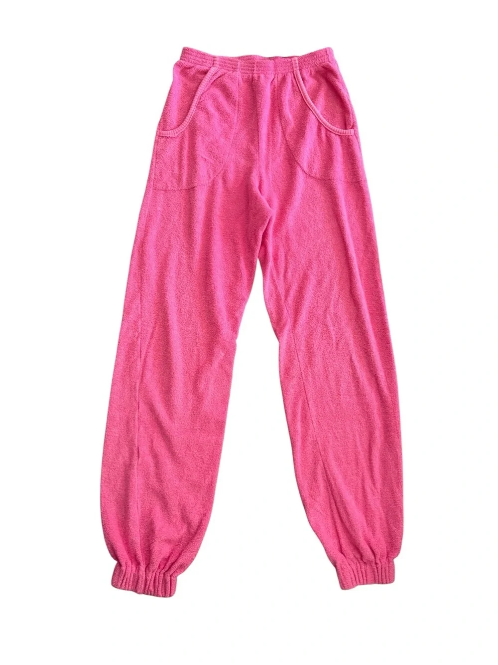On The Ball Vintage Pink Terry Cloth 4 Piece Set Barbiecore Resortwear M L